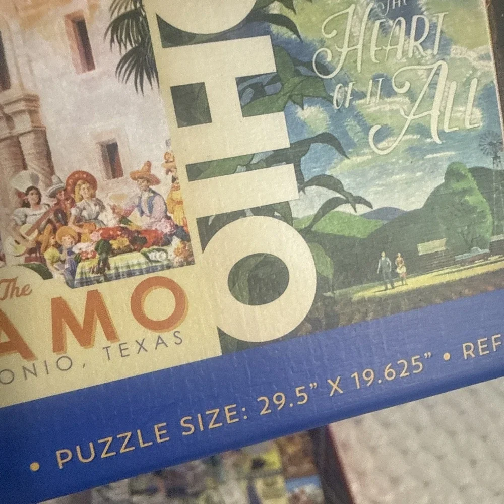 Jigsaw Puzzle Traveling the USA 1000 pieces The Saturday evening Post Complete